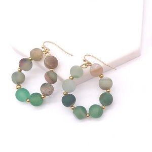 ⚡️3/$20⚡️Semi-precious Amazonite Beads Earrings